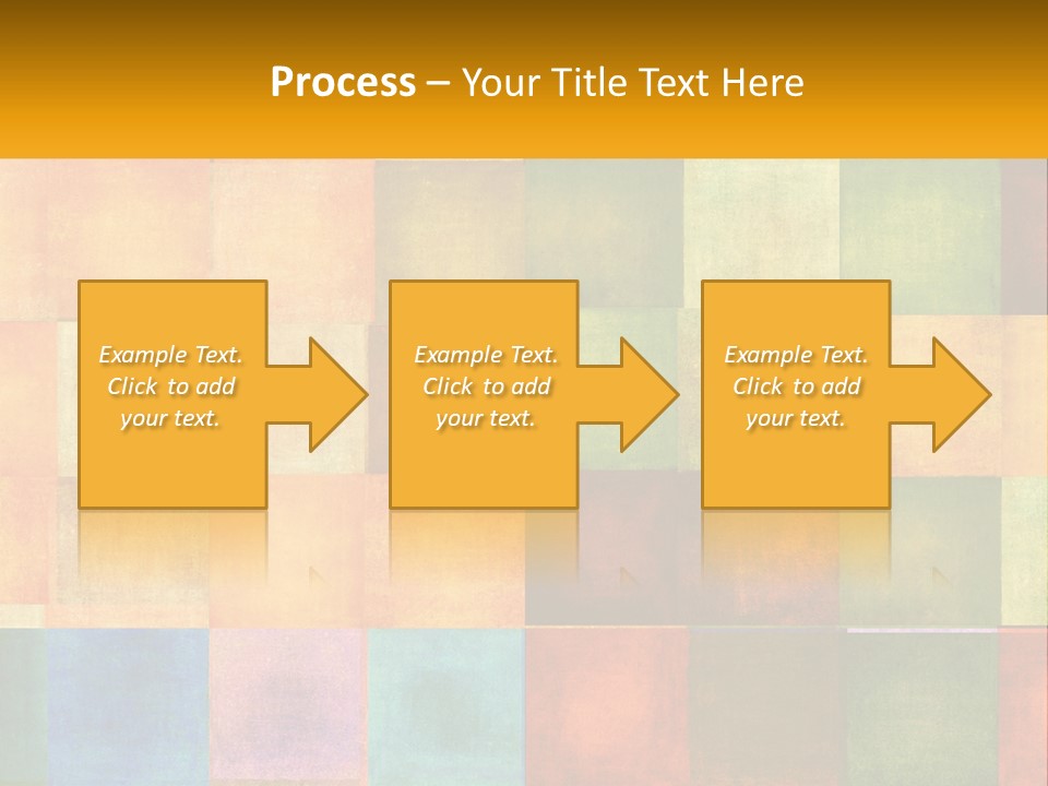A Colorful Background With Squares Of Different Colors PowerPoint Template