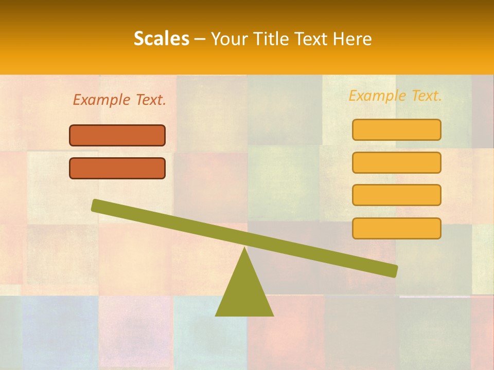A Colorful Background With Squares Of Different Colors PowerPoint Template