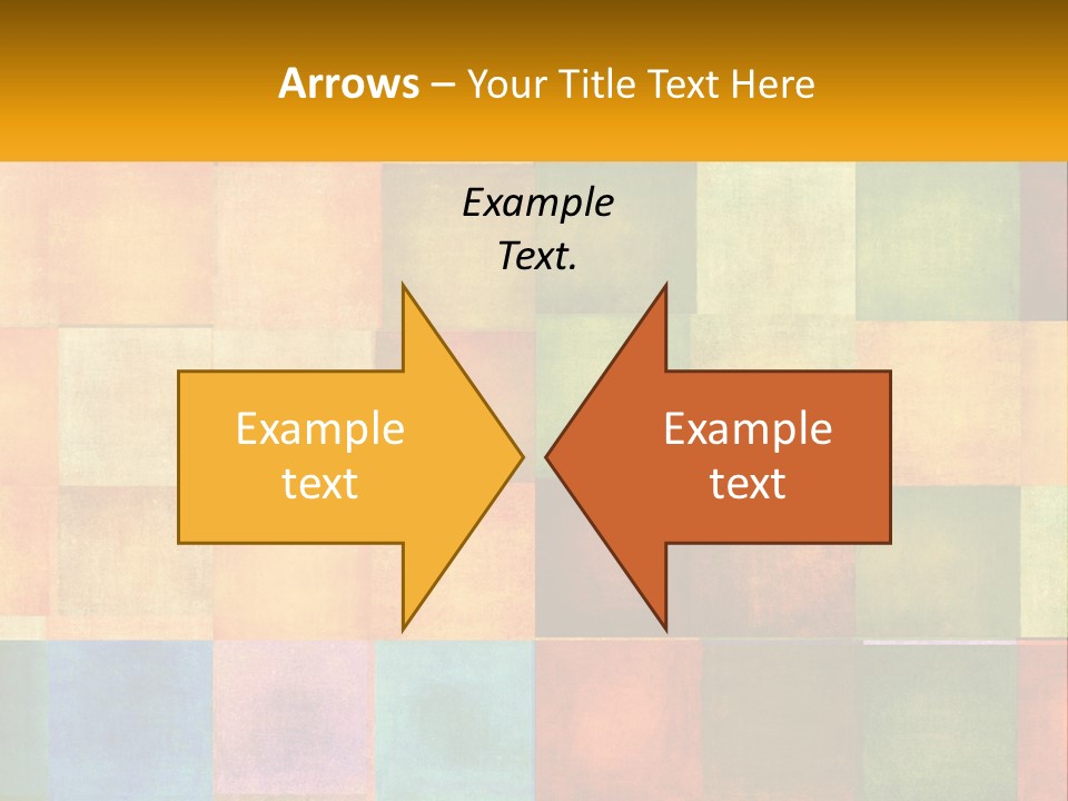 A Colorful Background With Squares Of Different Colors PowerPoint Template