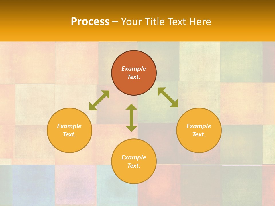 A Colorful Background With Squares Of Different Colors PowerPoint Template