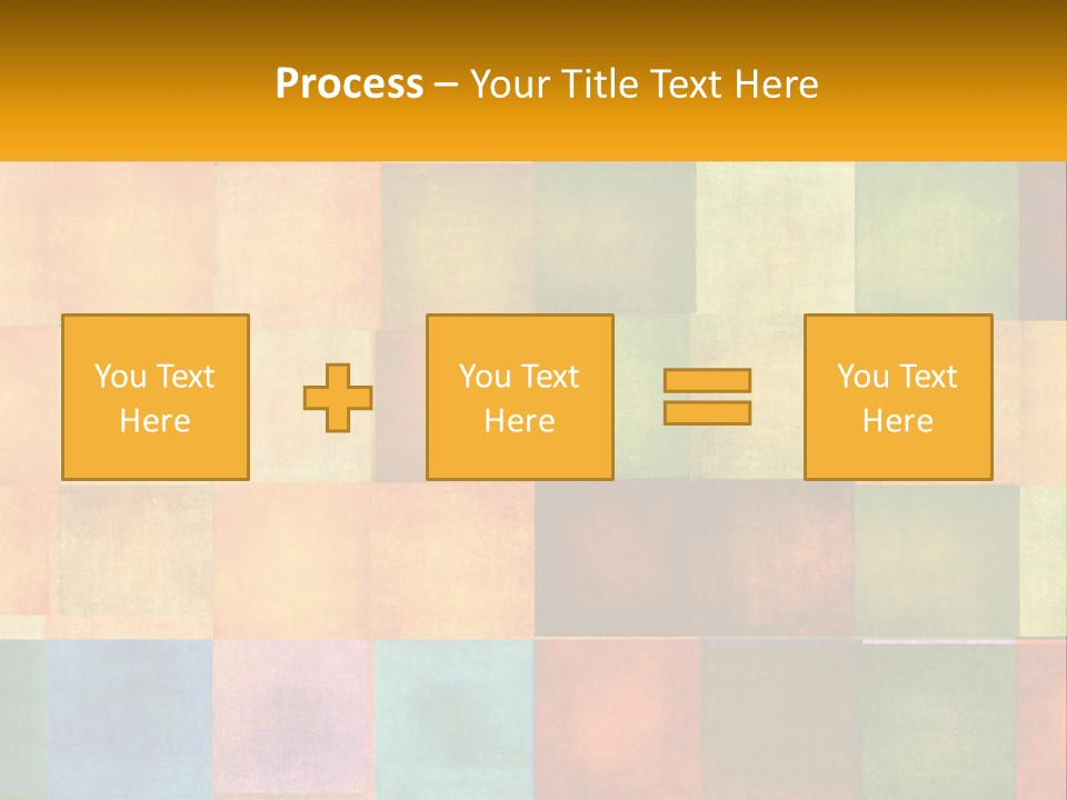 A Colorful Background With Squares Of Different Colors PowerPoint Template