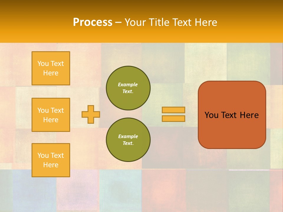 A Colorful Background With Squares Of Different Colors PowerPoint Template