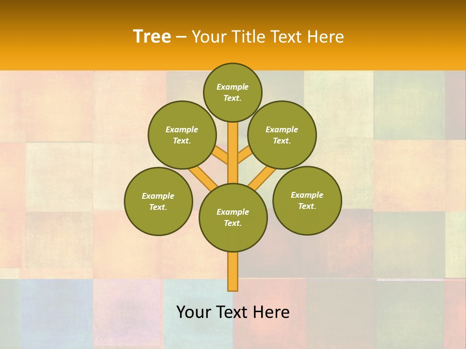 A Colorful Background With Squares Of Different Colors PowerPoint Template
