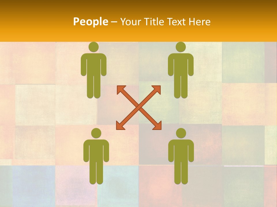 A Colorful Background With Squares Of Different Colors PowerPoint Template