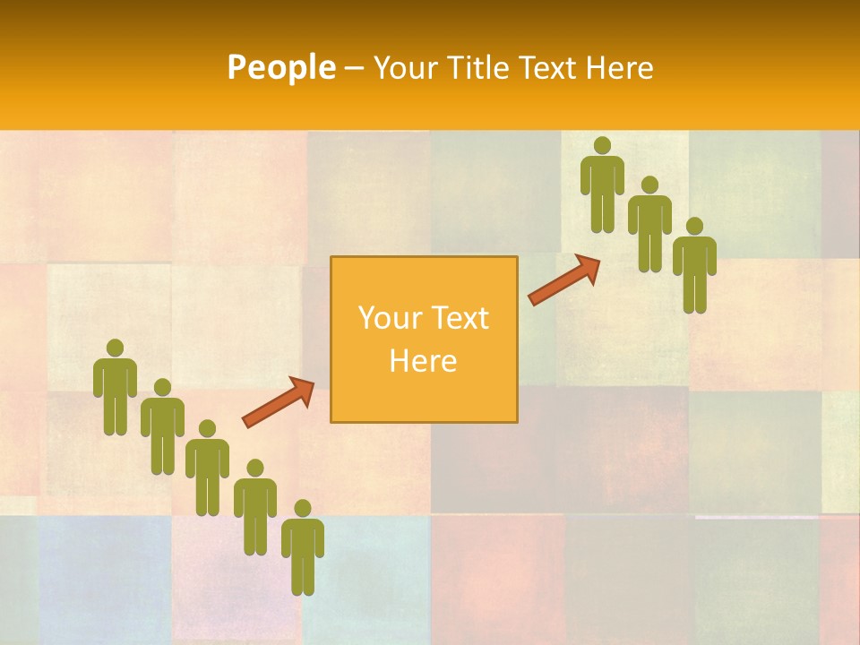 A Colorful Background With Squares Of Different Colors PowerPoint Template