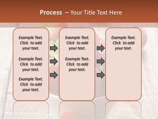A Bowl Of Strawberries On A Wooden Table PowerPoint Template