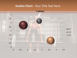 A Woman Lifting A Barbell In A Gym PowerPoint Template