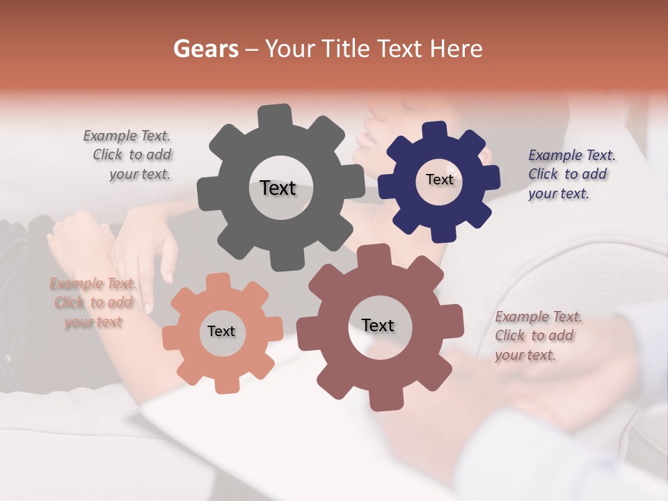 A Woman Laying On A Couch With Her Hand On Her Stomach PowerPoint Template