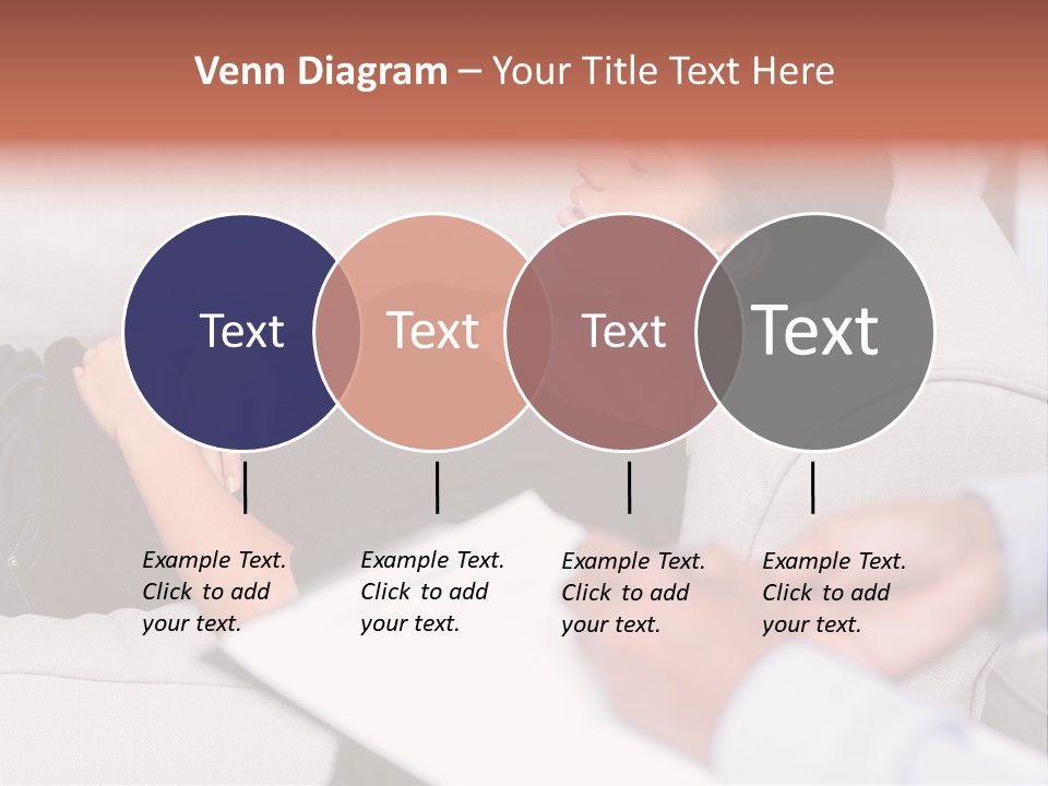 A Woman Laying On A Couch With Her Hand On Her Stomach PowerPoint Template