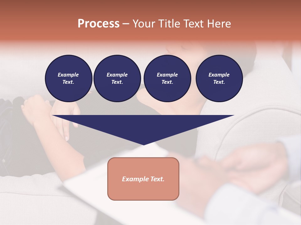A Woman Laying On A Couch With Her Hand On Her Stomach PowerPoint Template