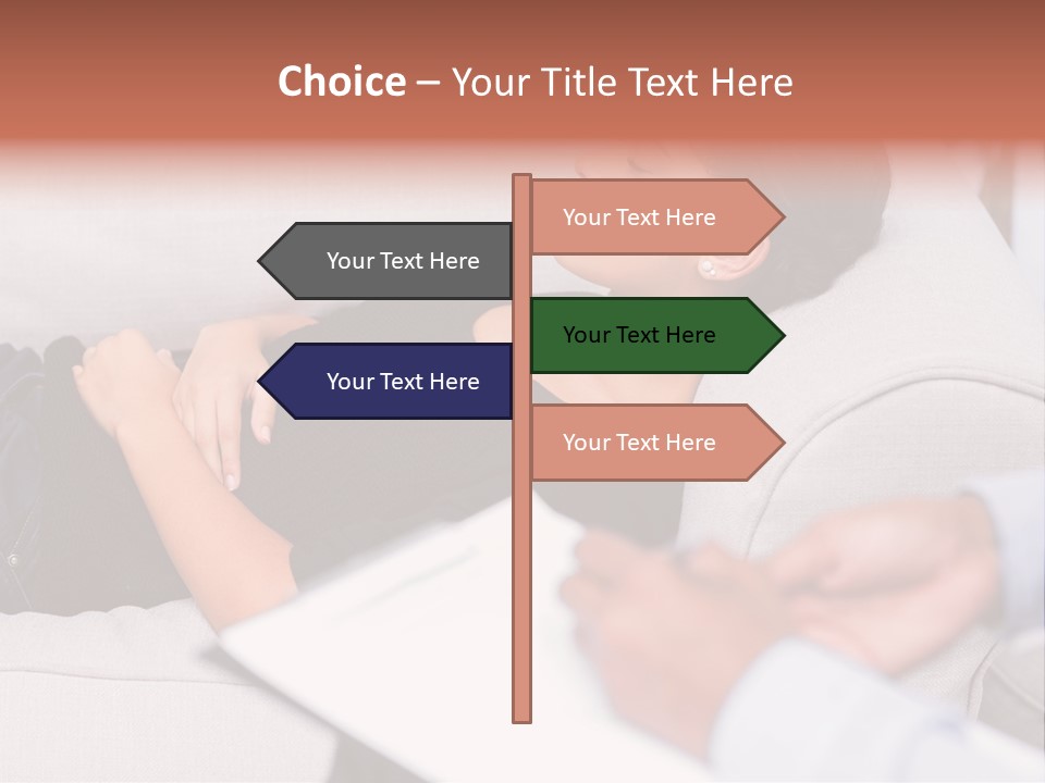 A Woman Laying On A Couch With Her Hand On Her Stomach PowerPoint Template