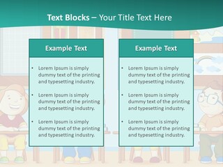A Group Of Kids Sitting At Desks In A Classroom PowerPoint Template