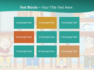A Group Of Kids Sitting At Desks In A Classroom PowerPoint Template