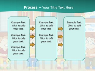 A Group Of Kids Sitting At Desks In A Classroom PowerPoint Template
