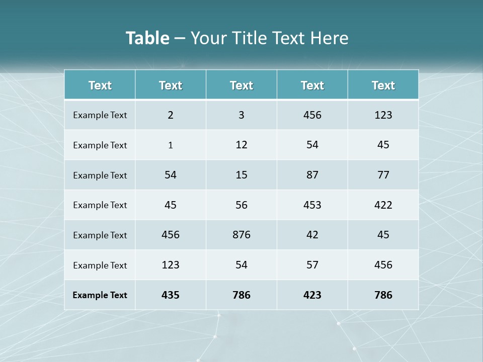 A Blue Background With Lines And Dots PowerPoint Template