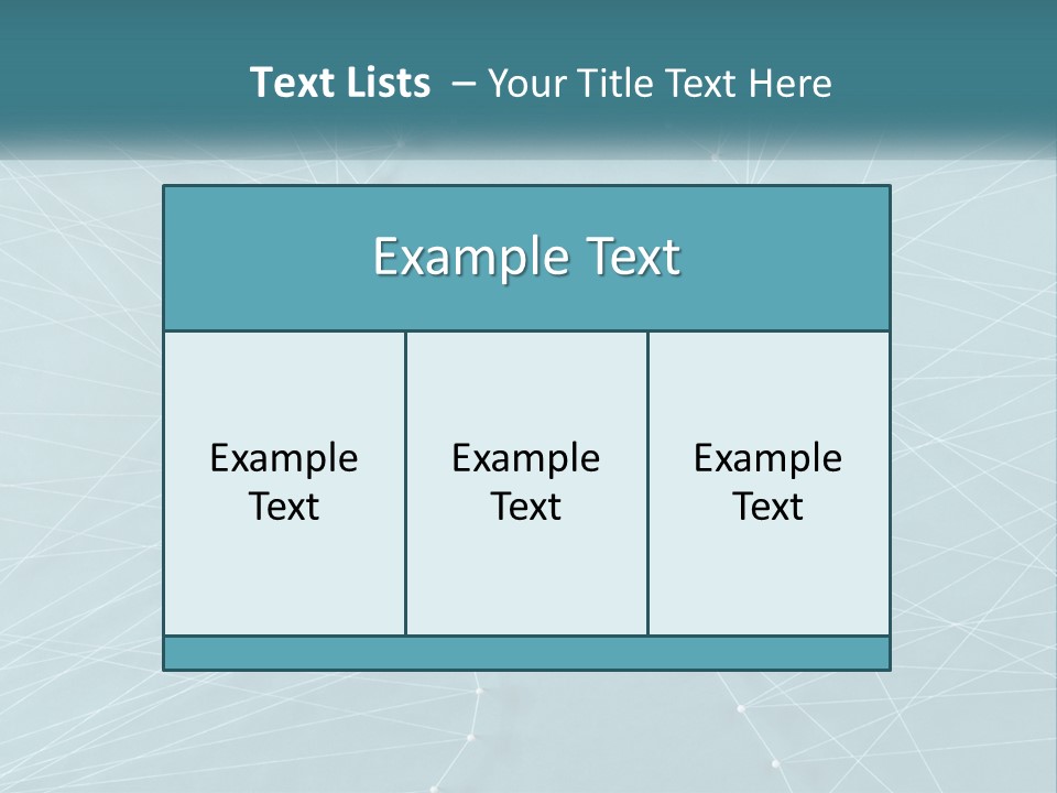 A Blue Background With Lines And Dots PowerPoint Template