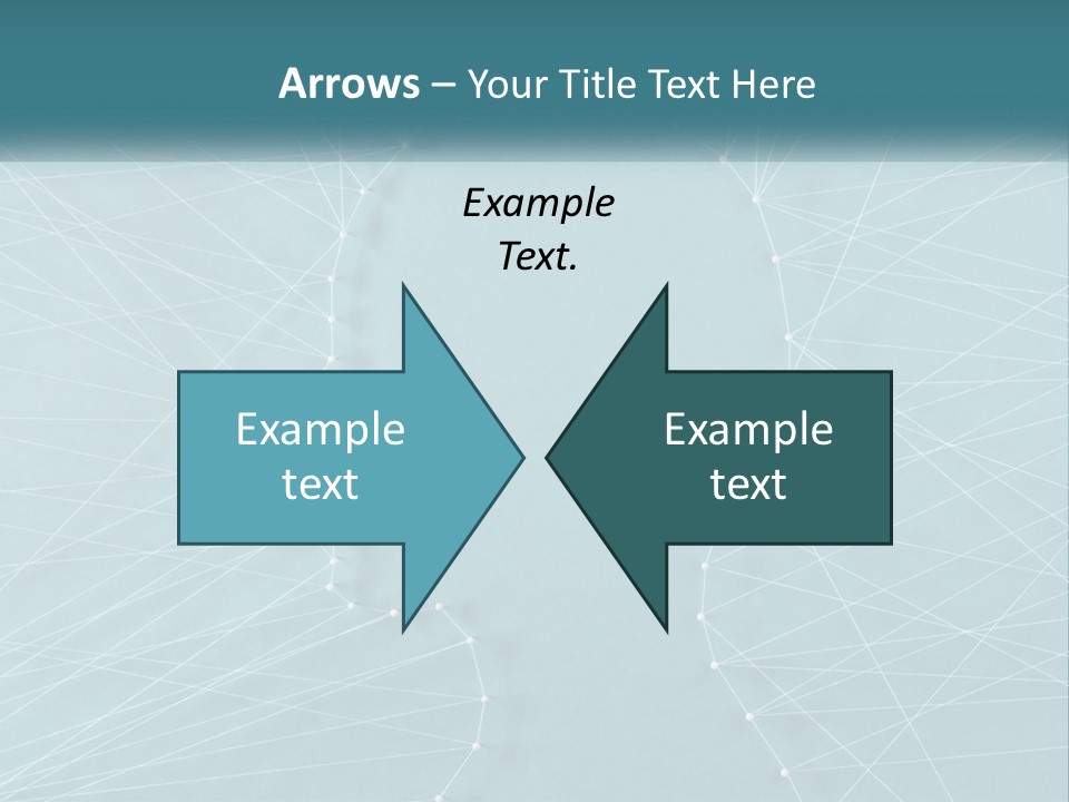 A Blue Background With Lines And Dots PowerPoint Template