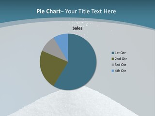 A Pile Of Sugar Being Poured Into A Glass PowerPoint Template