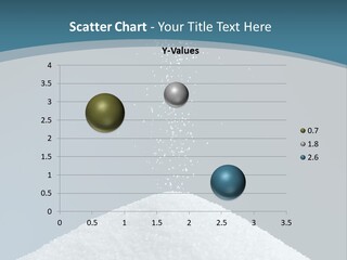 A Pile Of Sugar Being Poured Into A Glass PowerPoint Template