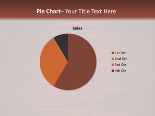 A Wooden Background With A Place For Text PowerPoint Template