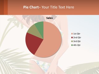 A Woman In A Bikini Is Posing For A Picture PowerPoint Template