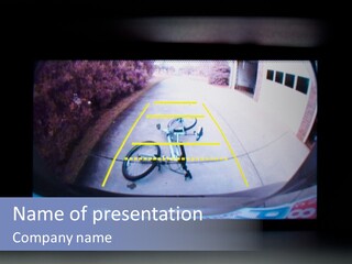 A Tennis Court With A Tennis Racket On It PowerPoint Template