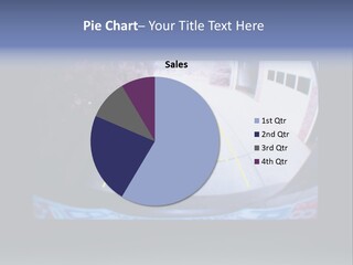 A Tennis Court With A Tennis Racket On It PowerPoint Template