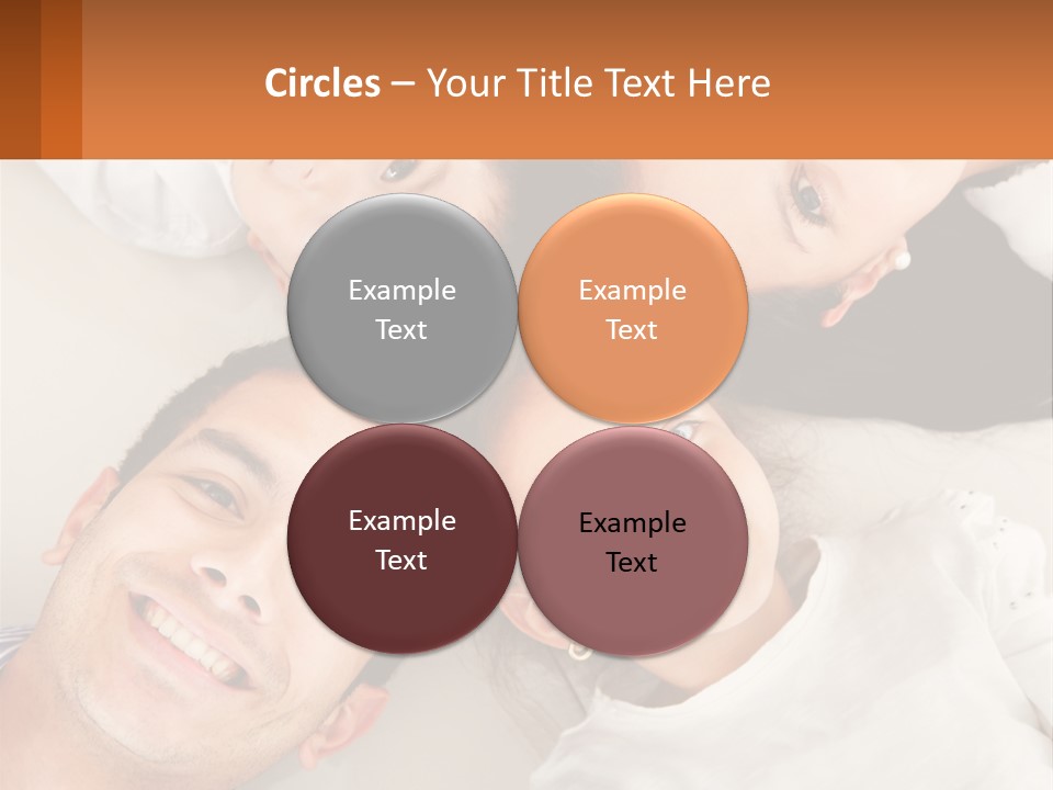 A Group Of People Laying On Top Of Each Other PowerPoint Template