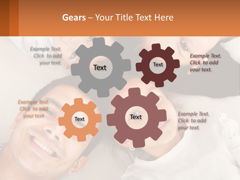 A Group Of People Laying On Top Of Each Other PowerPoint Template