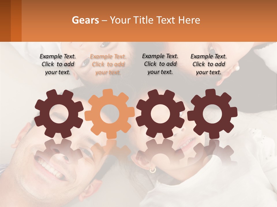 A Group Of People Laying On Top Of Each Other PowerPoint Template