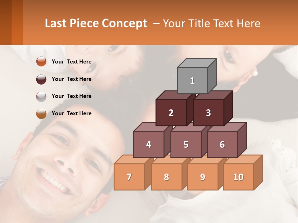 A Group Of People Laying On Top Of Each Other PowerPoint Template