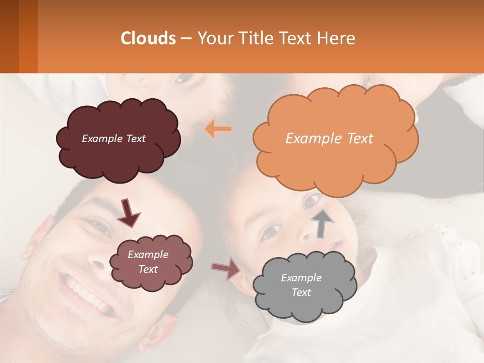 A Group Of People Laying On Top Of Each Other PowerPoint Template