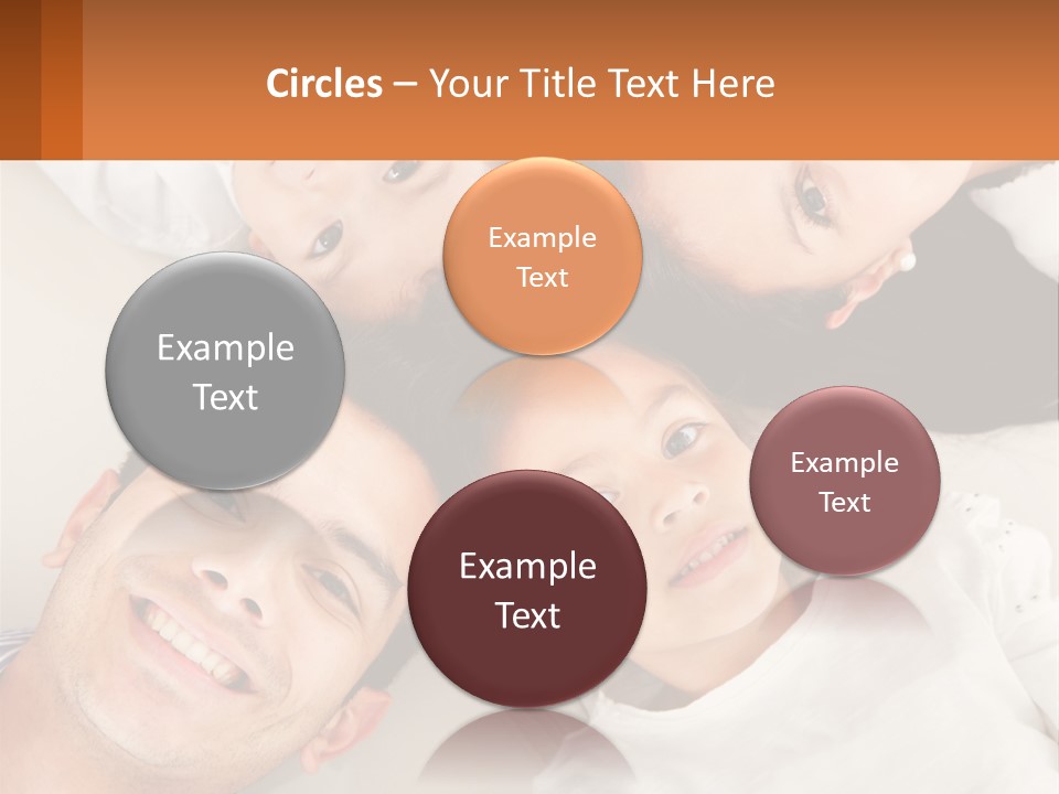 A Group Of People Laying On Top Of Each Other PowerPoint Template