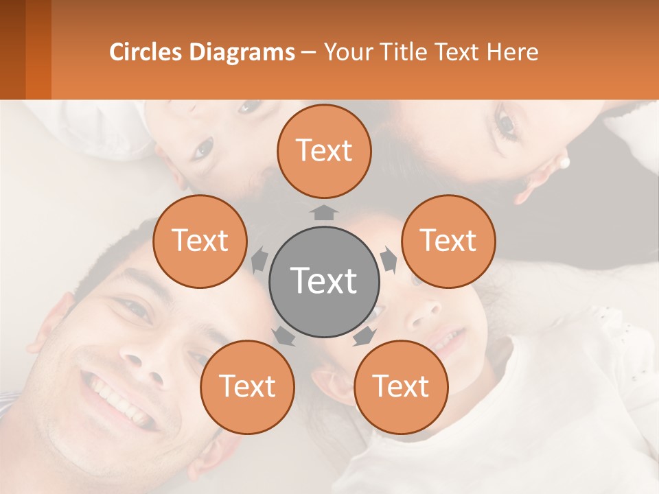A Group Of People Laying On Top Of Each Other PowerPoint Template