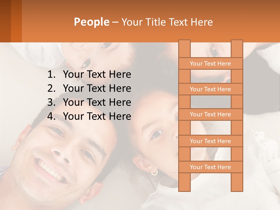 A Group Of People Laying On Top Of Each Other PowerPoint Template
