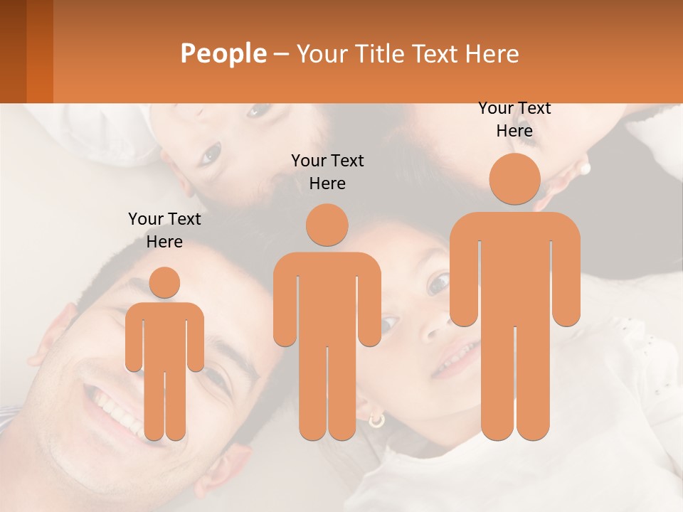 A Group Of People Laying On Top Of Each Other PowerPoint Template