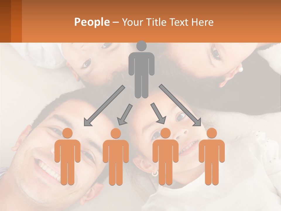 A Group Of People Laying On Top Of Each Other PowerPoint Template