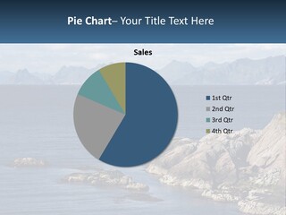 A Large Body Of Water Surrounded By Mountains PowerPoint Template