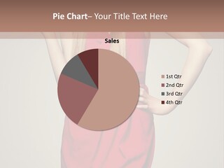 A Woman In A Red Dress Is Standing With Her Hands On Her Hips PowerPoint Template