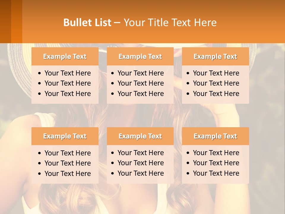 A Beautiful Woman Wearing A Hat And Sunglasses PowerPoint Template