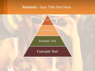 A Beautiful Woman Wearing A Hat And Sunglasses PowerPoint Template