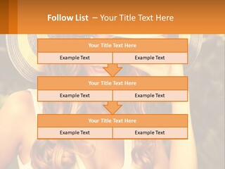 A Beautiful Woman Wearing A Hat And Sunglasses PowerPoint Template