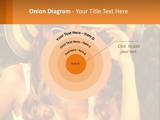 A Beautiful Woman Wearing A Hat And Sunglasses PowerPoint Template