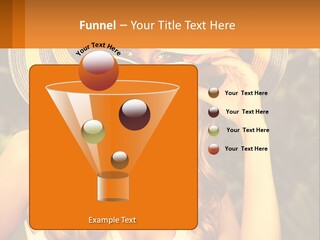 A Beautiful Woman Wearing A Hat And Sunglasses PowerPoint Template