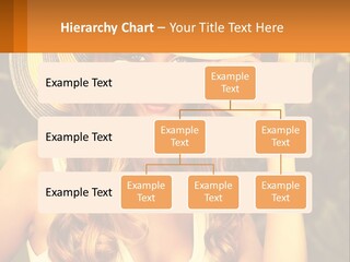 A Beautiful Woman Wearing A Hat And Sunglasses PowerPoint Template