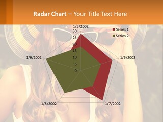 A Beautiful Woman Wearing A Hat And Sunglasses PowerPoint Template