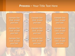 A Beautiful Woman Wearing A Hat And Sunglasses PowerPoint Template