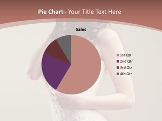 A Beautiful Woman In A White Dress Powerpoint Presentation PowerPoint Template