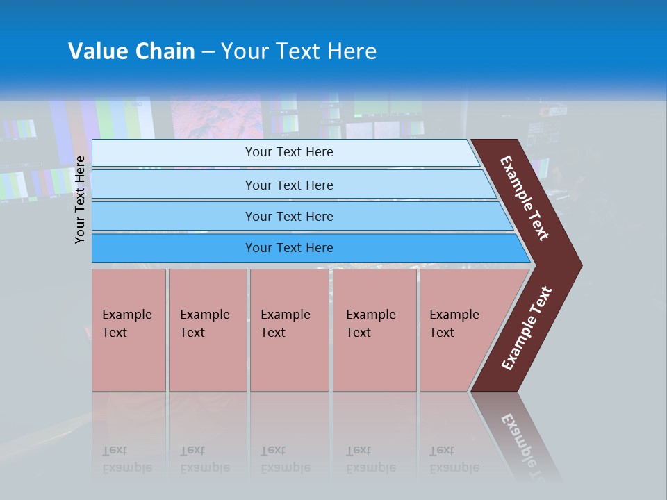 A Group Of People Sitting At A Desk With Computers PowerPoint Template