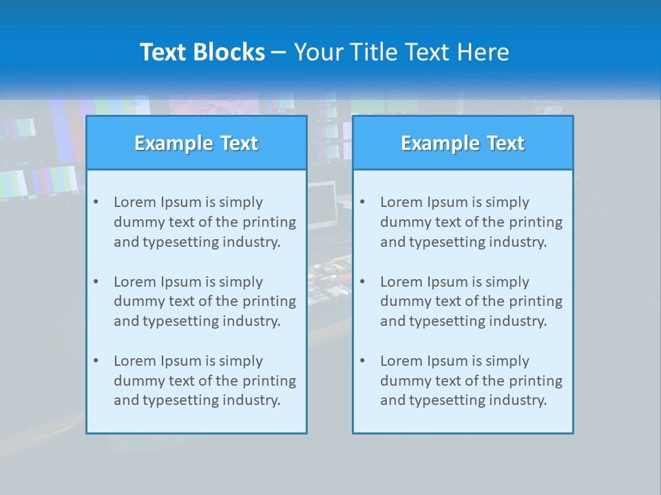 A Group Of People Sitting At A Desk With Computers PowerPoint Template